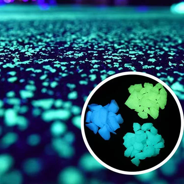 Künstlicher farbiger leuchtender Steinpflasterboden