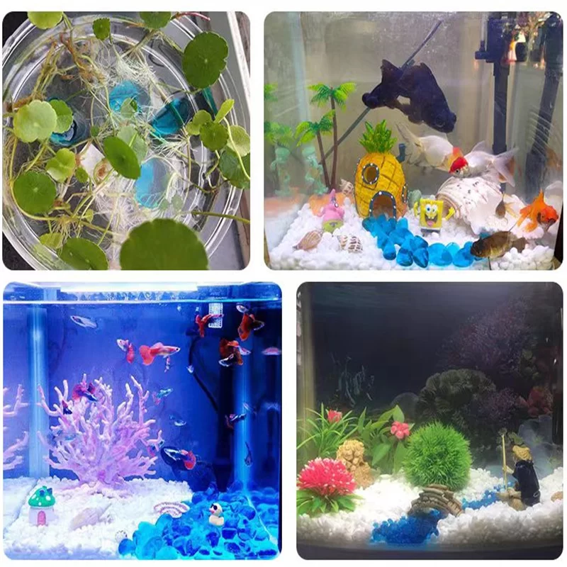 Farbige Glasperlen zum Kleben von Steinen und zur Dekoration