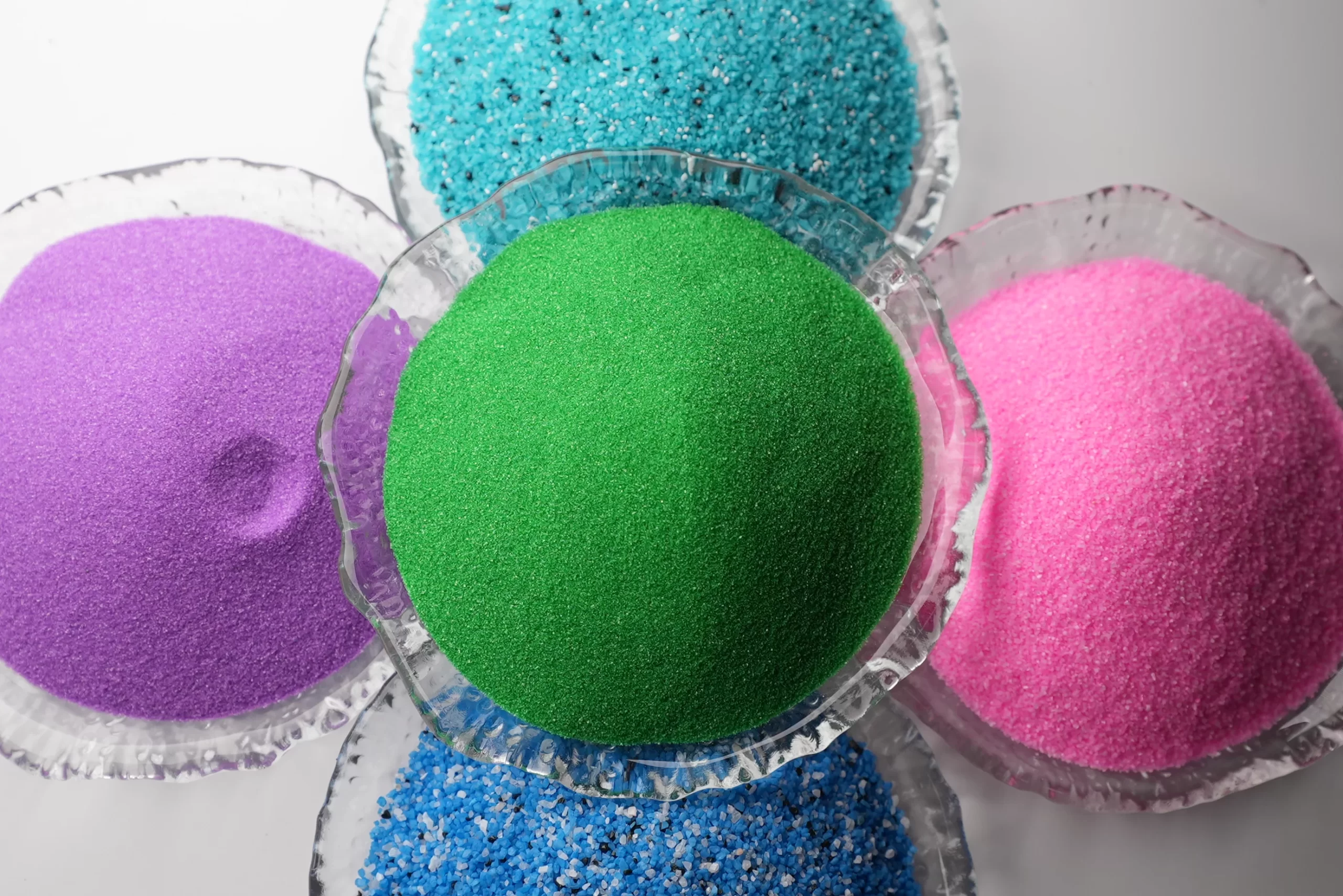 Glassand-, Kiesel- und Kiesprodukte für den Bau- und Landschaftsbau